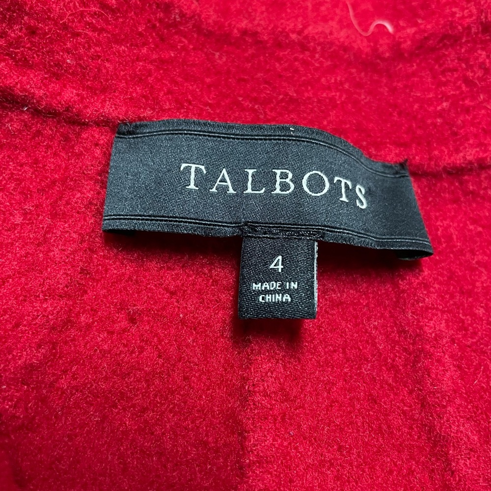 Talbots Red Short Wool Jacket - Picture 3 of 5